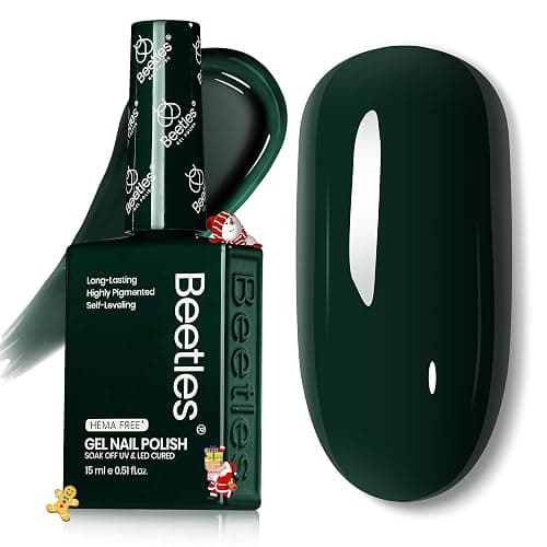 Beetles Green Gel Nail Polish 0.51OZ Dark Forest Green Gel Polish Color HEMA-Free Soak Off UV Nail Lamp Manicure Salon DIY Art Design Decoration at Home Gift for Women Urban Ivy thumbnail 8