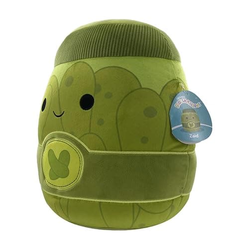 Squishmallows Original 14in Zaid The Green Pickle Jar – Official Jazwares Plush (Large) thumbnail 4