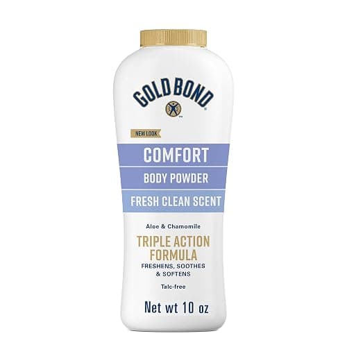 Gold Bond Comfort Body Powder, 10 oz., Talc-Free, Fresh Clean Scent With Aloe & Chamomile - Image 1