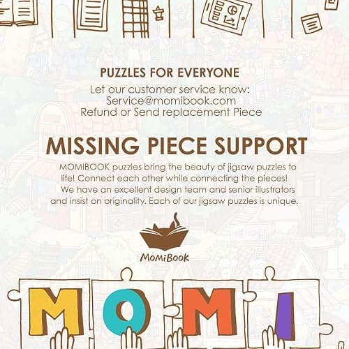 MOMIBOOK 1000 Piece Puzzle for Adults Jigsaw Puzzles of The Wonderful Tree House Expedition, Luminous Painting Image Challenging Hard Impossible Puzzle Unique Funny Party Christmas Birthday Gifts thumbnail 8