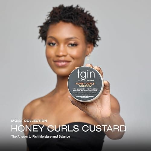 Thank God It's Natural Honey Curls Custard - 12 Oz - For Natural, Dry, Curly, Damaged Hair thumbnail 2