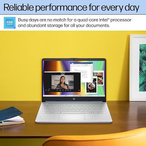 HP 14 Laptop Student Business 2025 Flagship Computer, AI Copilot, 4-Core 13th Gen Intel CPU, 16GB RAM 628GB Storage (128GB UFS+ 500GB Ext), 1-Yr Office 365, Long Battery HubxcelAccessory Win 11S Blue thumbnail 7