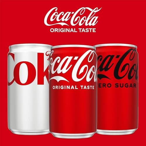 Coca-Cola Soda Soft Drink Fridge Pack Mini Cans, 7.5 fl oz, 10 Pack | A caffeinated fizzy drink that fits any occasion thumbnail 10