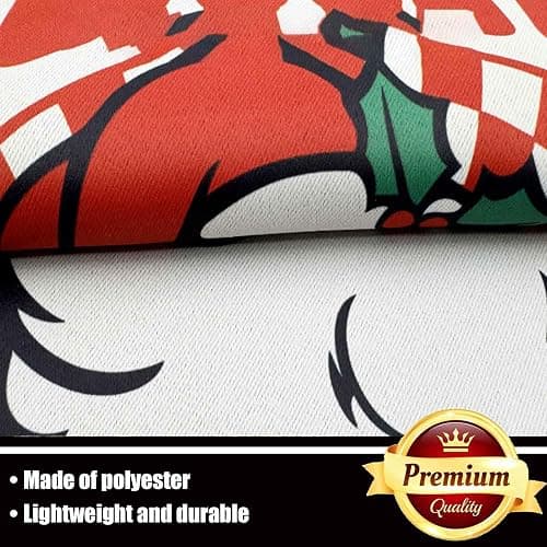 Merry Christmas Garden Flag 12x18 inch Outdoor-Double Sided Christmas Santa Claus Flag Vivid Color Polyester Yard Flags thumbnail 5