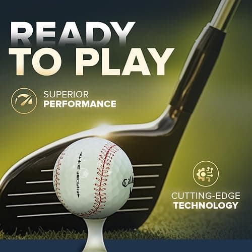 GBM Callaway Chrome Soft Certified Refinished Baseball Golf Balls - 12 Pack - Designed with Stitching Pattern - Par-FECT for Any Golf Outing! thumbnail 5