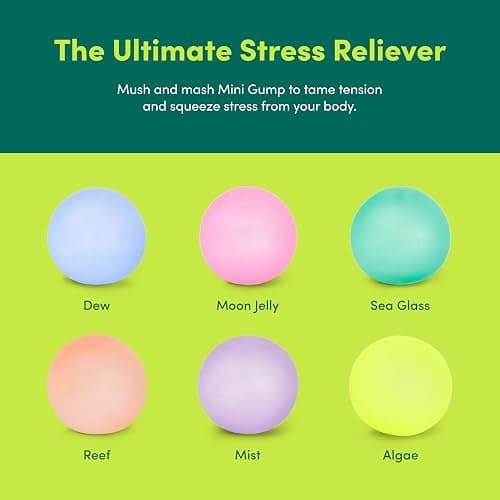 Speks Mini Gump Stress Balls | Ultra Soft Squishy Fidget Toy for Adults & Teens | Stress Relief & Desk Toy | Prism thumbnail 6