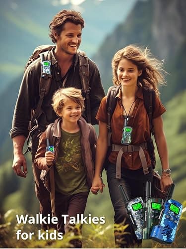 Inspireyes Walkie Talkies for Kids with Compass, Rechargeable Long Range 3 Pack, Kids Toys for Boys Girls Ages 3-12, 2 Way Radio Toy, Outdoor Toys, Camping Hiking Gear, Birthday Gifts for Kids thumbnail 7