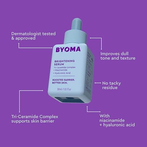 BYOMA Brightening Serum Refill - Barrier Repair Serum - Brightening & Hydrating Face Serum with Hyaluronic Acid, Niacinamide & Ceramides - Hyaluronic Acid Serum For Face - 1.01 fl. oz Refill thumbnail 7