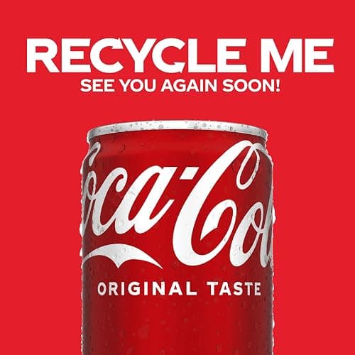 Coca-Cola Soda Soft Drink Fridge Pack Mini Cans, 7.5 fl oz, 10 Pack | A caffeinated fizzy drink that fits any occasion thumbnail 12