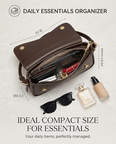 Amszke Shoulder Bag for Women Y2K Crossbody Purse PU Leather Underarm Handbag 2 Adjustable Strap for Daily Commute Travel thumbnail 5