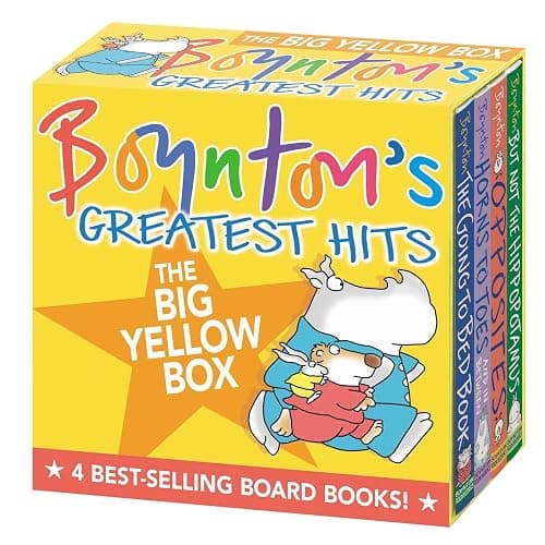 Boynton's Greatest Hits The Big Yellow Box (Boxed Set): The Going to Bed Book; Horns to Toes; Opposites; But Not the Hippopotamus thumbnail 3