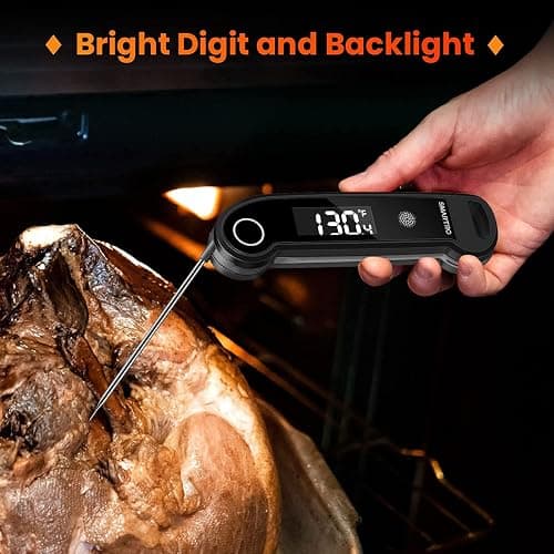 SMARTRO ST49 Digital Thermocouple Instant-Read Meat Thermometer | with Ambidextrous Backlit for Food, Grilling, BBQ, Kitchen Cooking, Oil Deep Frying and Candy thumbnail 5