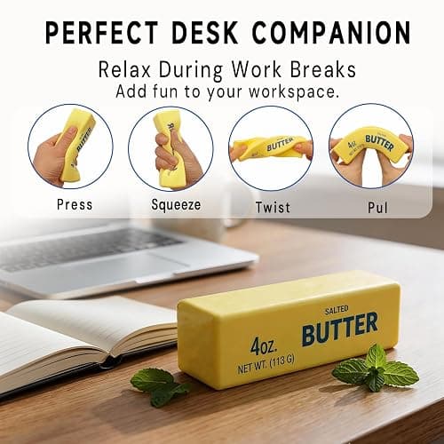 Slow Rising Butter Squishy Fidget Toys,Stress Balls,Dumpling Squishy,Taba Squishy,Fidget Toys for Adults,Teens, and Those with ADHD thumbnail 4
