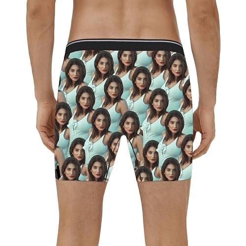 YZPPDHFC Picture Boxers for Men, Custom Long Boxers - Personalized Gifts for Men thumbnail 2