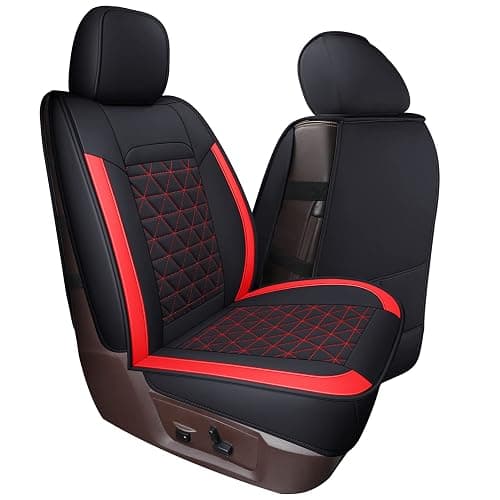 Coverado Seat Covers for Dodge Ram, Waterproof Front Car Seat Covers for Truck Compatible with 2002-2026 Dodge Ram 1500 2500 3500 Crew Double Mega Quad Cab(Red) thumbnail 7