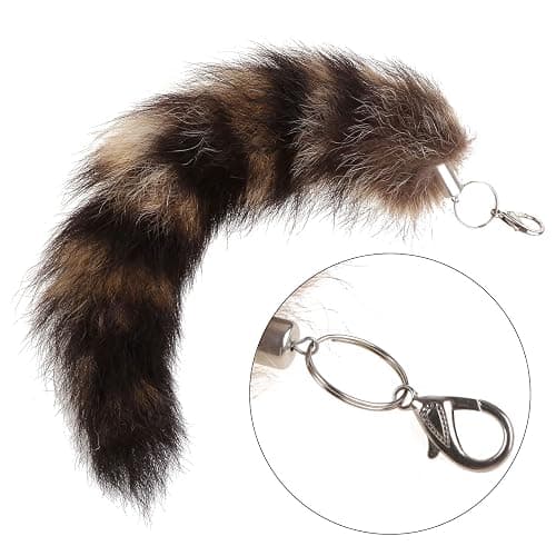 WOZUN For Key Ring Raccoon Coat Tails Chain Keychain Keyring Gift New thumbnail 7