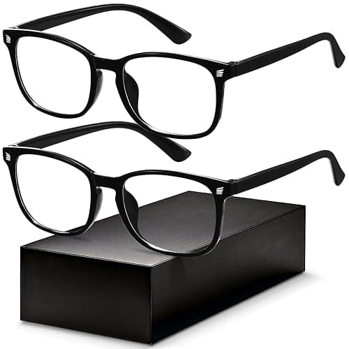 Blue Light Blocking Glasses - Fashion Square Eyeglasses, Anti UV Ray Computer Gaming Glasses Blue Blockers for Women/Men - Image 1