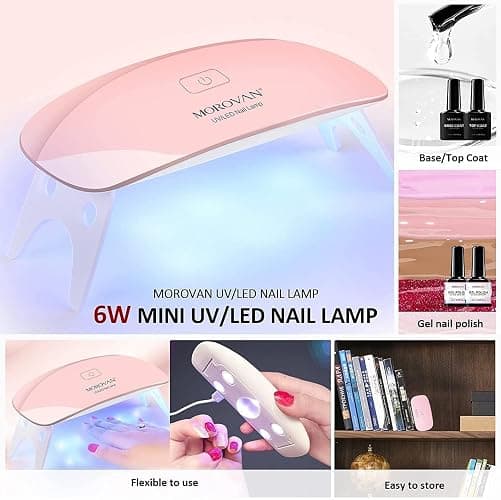 Morovan Acrylic Nail Kit with Everything: Gel Nail Polish Kit with Premium Acrylic Powder Fast Curing UV Gel Beginner Friendly Nail Extension Kit thumbnail 6