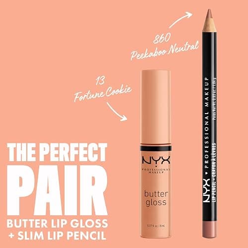 NYX PROFESSIONAL MAKEUP Butter Gloss, Non-Sticky Lip Gloss - Fortune Cookie (True Nude) thumbnail 4