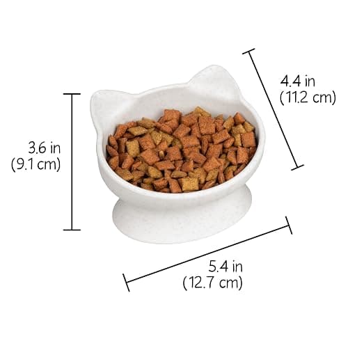 Kitty City Raised Cat Ear Bowls, Small Bowls 2pk (Modern) thumbnail 3
