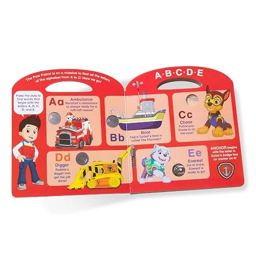 Melissa & Doug PAW Patrol Children's Book - Poke-A-Dot: Alphabet Adventure thumbnail 9