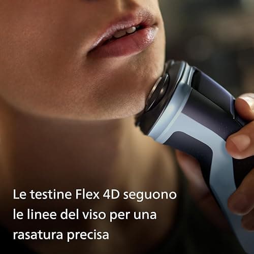 Philips rasoio elettrico serie 3000x - Rasoio elettrico Wet & Dry per uomo colore blu cielo, con tecnologia SkinProtect, rifinitore a scomparsa, rasoio ergonomico per uomo (modello X3053/00) thumbnail 7