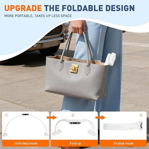 KIRKAS Foldable Half Moon Light with Display Screen, Nail Lamp for Desk with Phone Holder, 29in Esthetician Light 3 Color Mode(3000K-6500K) 10 Brightness Level, Detachable Base for Manicure Handicraft thumbnail 4