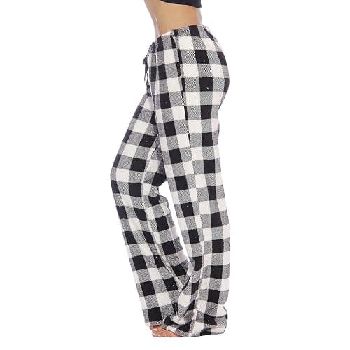 Women's Pants Plaid Printed Pajama Pants Drawstring Elastic Waist Pajama Bottoms Home Casual Clothes - Image 1