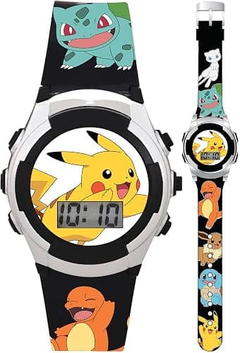 Accutime Kids Pokemon Digital LCD Quartz Watch for Boys, Girls, and Adults All Ages - Image 1