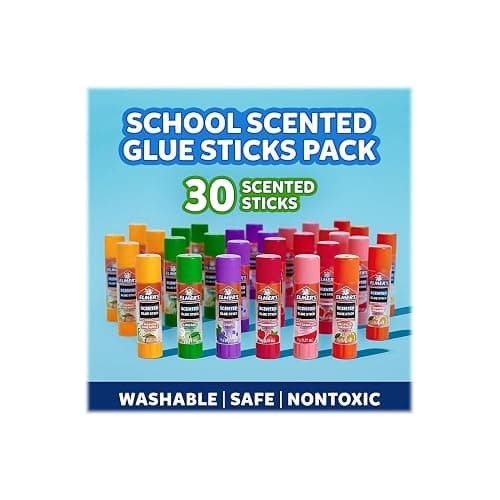 Elmer's Scented Glue Sticks, Washable, Clear, Assorted Scents, 6 Grams, 30 Count - Kids Activity, Birthday Fun, Stocking Stuffer, Vision Board, #1 Teacher Brand thumbnail 3