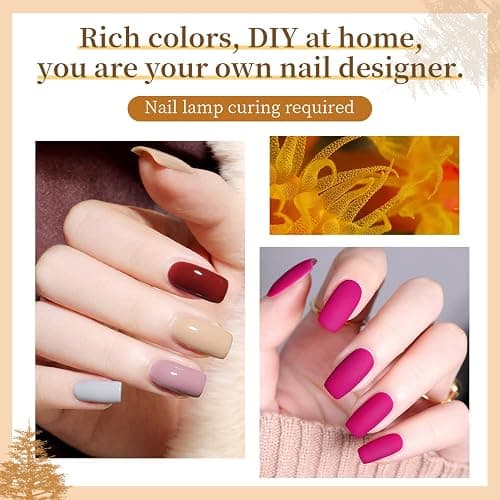 JODSONE Gel Nail Polish kit 60 PCS with 5 Bottles of Base and Glossy Matte Top Coat Soak off Gel Nail Set Suitable for All Seasons Polish Gifts thumbnail 4