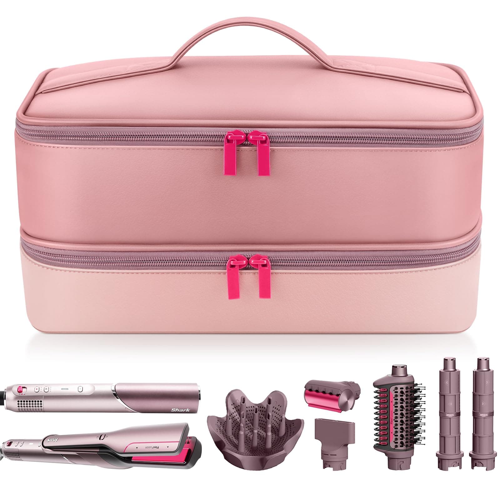 Funda para secador de pelo de viaje para Shark FlexFusion, bolsa portátil de herramientas para el cabello, funda de almacenamiento de doble capa para secador de soplado Shark FlexStyle - Image 1