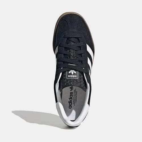 adidas Gazelle Indoor Grade School Lifestyle Shoes (Core Black/Cloud White/Gum) thumbnail 2