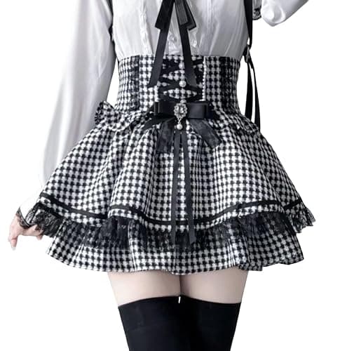 Pokn Lolita Shirts Jirai Kei Fashion Kawaii Clothing Cutecore Shirts Women Lace Mesh Sheer Short Sleeve Blouse Gothic - Image 1