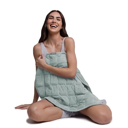 nodpod Body 6.5lb Patented Compact Weighted Blanket | Perfect for Relaxation, Lounging, Napping, Sleeping & Travel, Glass Bead Filled, Machine Washable, 29" x 24", Sage - Image 1