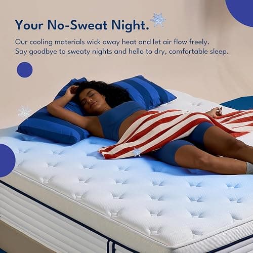 REJUSLEEP 12 Inch Queen Size Mattress, Hybrid Mattress in a Box, Cooling Gel Memory Foam and Individual Pocket Springs for Pressure Relief, CertiPUR-US Certified, Medium Firm Feel thumbnail 6
