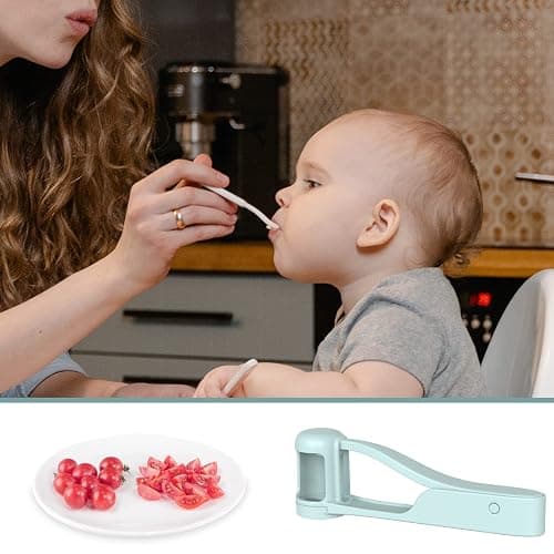 Luvan Grape Cutter for Toddlers, Grape Slicer Tool, Grape Tomato Cherry Strawberry Cutter Tools Into 4 Pieces for Vegetable Fruit Salad, Stainless Steel Quarter Grape Slicer Kitchen Gadget thumbnail 7