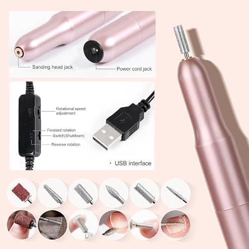 Acrylic Nail Kit Starter Set Acrylic Powder with Nail Drill U V Light Professional Tools with Decoration Everything for Beginners Home Salon Gifts (Clear/White/Nude) thumbnail 3