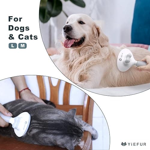 Cat Hair Brush,Cat Brush for Shedding,Soft Silicone Self Cleaning Brushes for Short and Long Haired Cats for Grooming and Shedding thumbnail 5