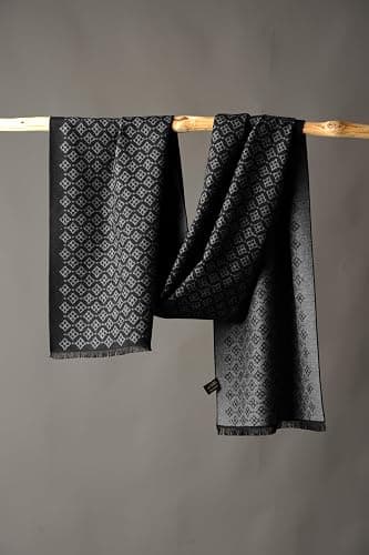 CUDDLE DREAMS Men's Silk Scarves for Winter, 100% Mulberry Silk Brushed, Luxuriously Soft & Warm, Decent Box Packed thumbnail 8