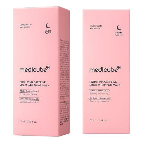 medicube Wrapping Mask PDRN Caffeine - Overnight Peel Off Facial Mask | Caffeine & Collagen for Glass Skin & Face Contour Support - Firming, Depuffing & Hydration, Korean Skin Care, 2.53 fl.oz thumbnail 8