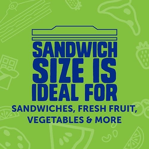 Ziploc Storage Bags Variety Pack, 190ct Total, 42ct Storage Gallon and 48ct Storage Quart, 50ct Sandwich and 50ct Snack thumbnail 5