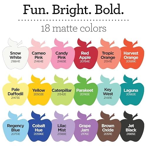 Apple Barrel, Pastel Dreams & Vivid Wonders Collection Acrylic Craft Paint, PROMOTCK, 2 fl oz each, 18 assorted matte colors, 18 count thumbnail 3