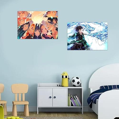 Babymiu Anime Wall Poster 8-Pack 11.5 x 16.5 INCH,Anime Gifts Merch Party Supplies Unframed Version HD Printing Poster for Room Club Wall Art Decor. thumbnail 4