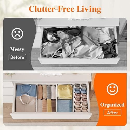 Lifewit 12 Pack 4" High Drawer Dividers, Adjustable Drawer Organizer Clothes thumbnail 11