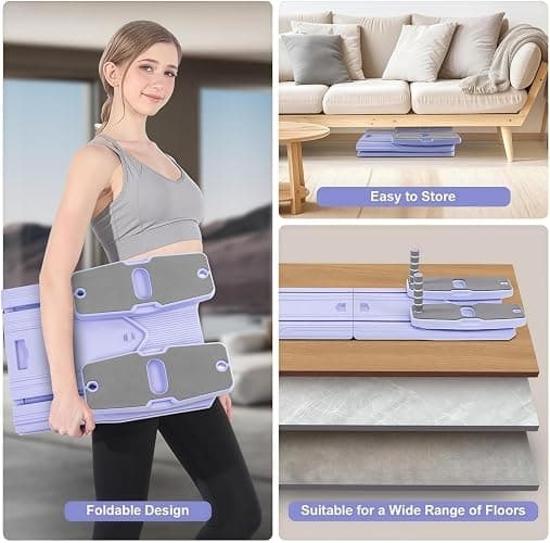 Pilates Reformer Board Set - 2025 Foldable 8-in-1 Pilates Machine for Full Body Workouts, Ab Core Trainer with Resistance Bands, Portable Home Pilates Equipment for Women & Men thumbnail 3