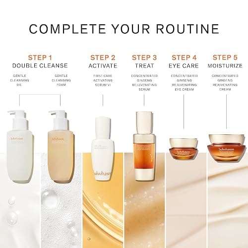 Sulwhasoo First Care Activating Serum – Targets Visible Fine Lines, Dryness & Dullness | Preventative Anti-Aging Serum with 500-Hour Aged Ginseng, Korean Herb Extract & Vitamin C | Korean Skincare thumbnail 9