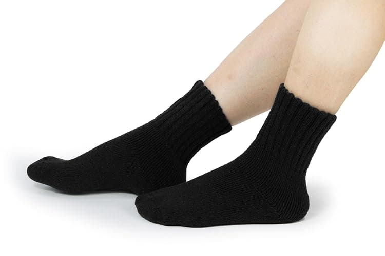 BomKinta Boot Socks for Women Winter Solid Thick Warm Socks Cozy Crew Socks Christmas Gift thumbnail 2