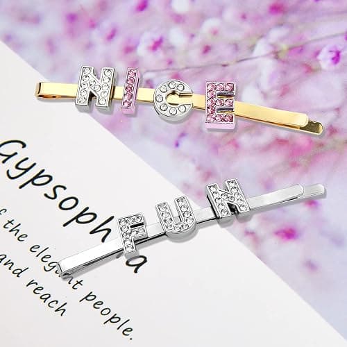 130pcs A-Z 8mm Full Rhinestones Slide Alphabet Letters for DIY Wristbands Bracelets, Jewelry Making Crafts Charms (Silver and Pink) - Silver and Pink thumbnail 4