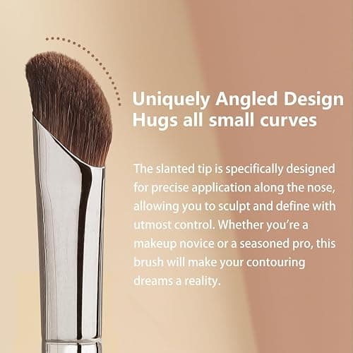 Albeaut Eyeshadow Brush, Angled Nose Contour Brow Bone Highlight Makeup Brush (190 angled shader) thumbnail 3